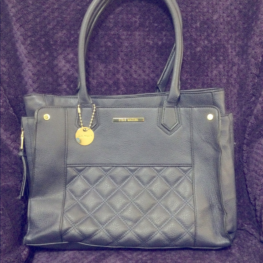 Navy Steve Madden Laptop Bag